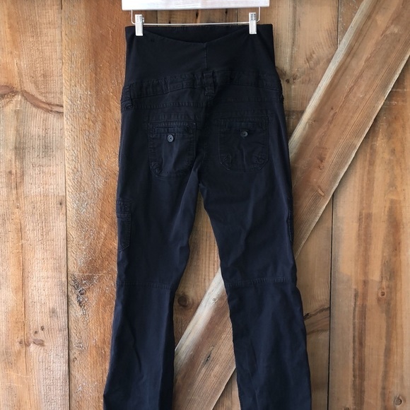 H&m Mama Maternity Black Cargo Pants Size 6 - Picture 3 of 8
